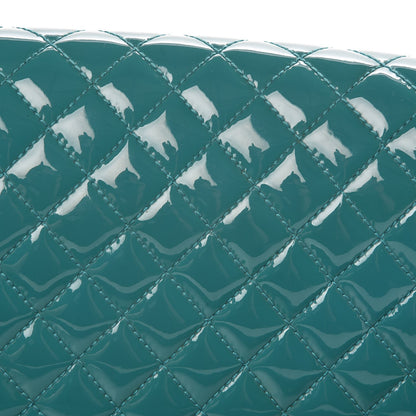 Chanel Patent Calfskin Quilted Medium Plexiglass Boy Flap Turquoise 23 of 25
