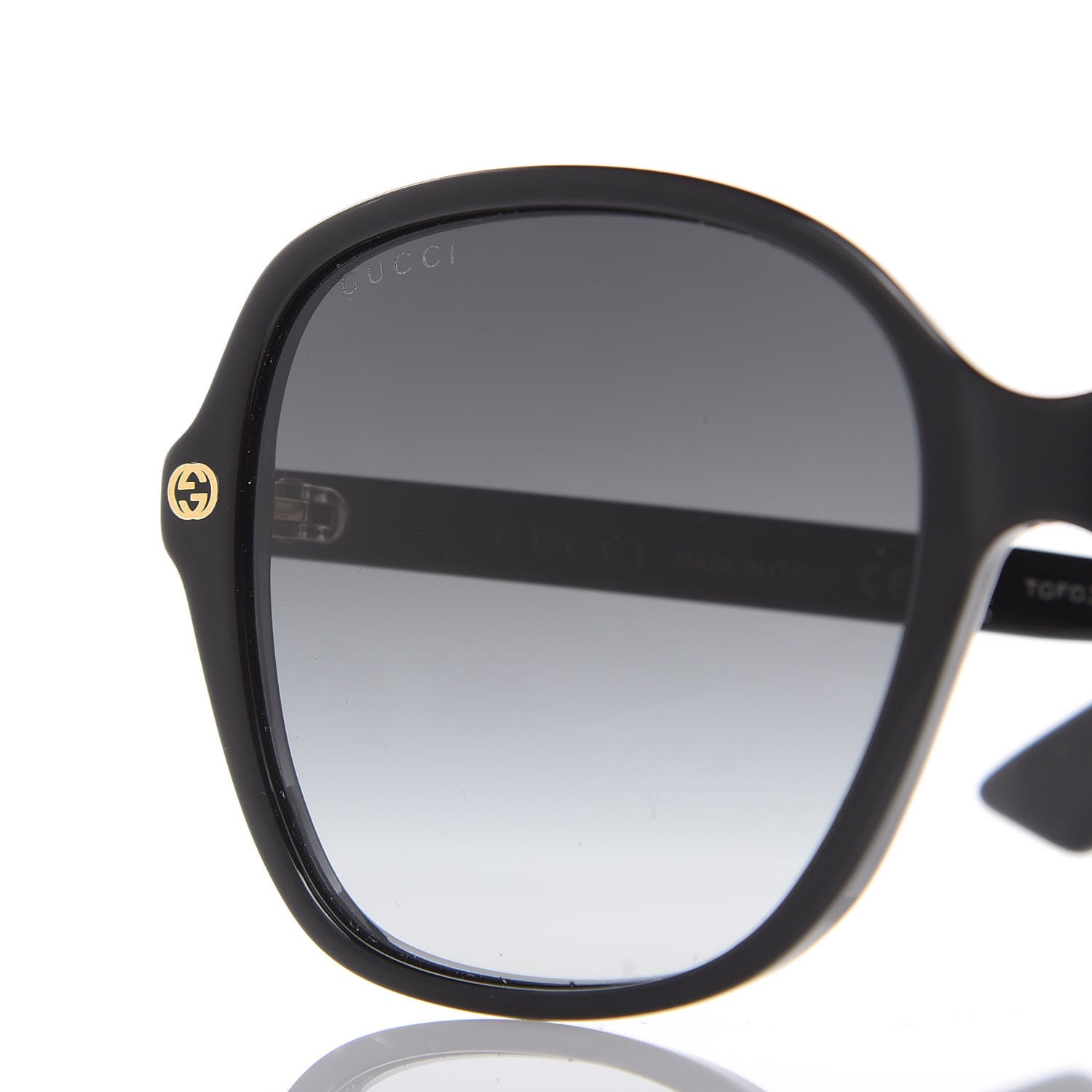 Gucci Acetate Square Frame GG0092S Sunglasses Black 7 of 7