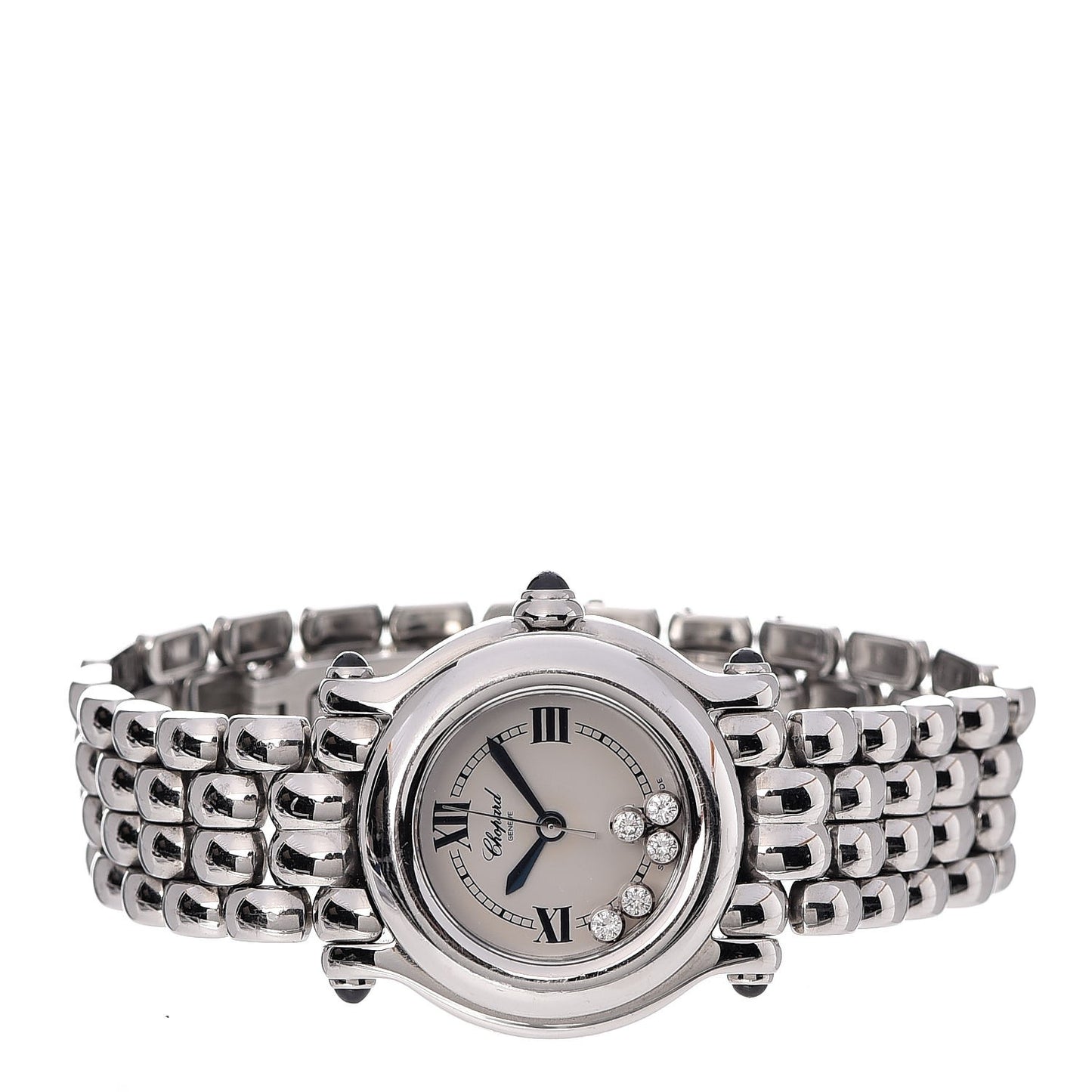 Stainless Steel 5 Diamond 26mm Happy Sport Quartz Watch