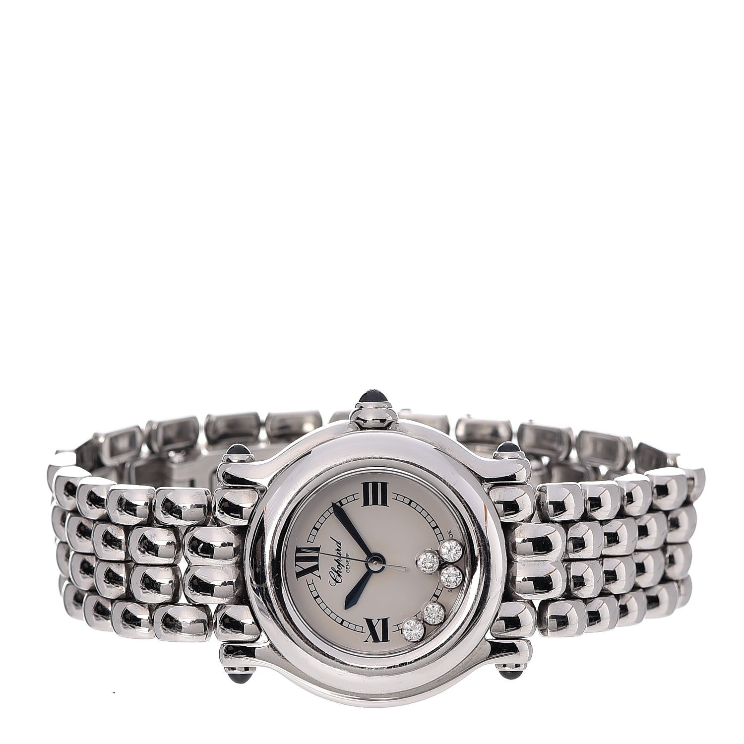 Chopard Stainless Steel 5 Diamond 26mm Happy Sport Quartz Watch 3 of 7