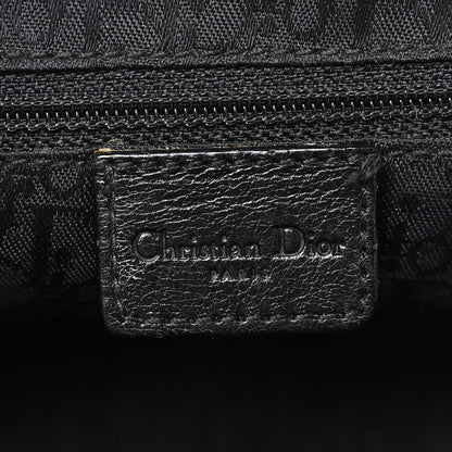 Christian Dior Calfskin Buckle Frame Satchel Black 6 of 10