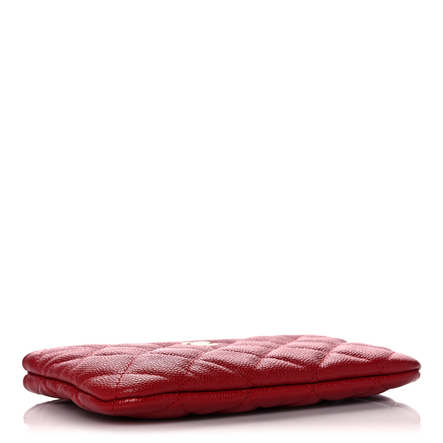Chanel Caviar Quilted Small Cosmetic Case Red 3 of 7