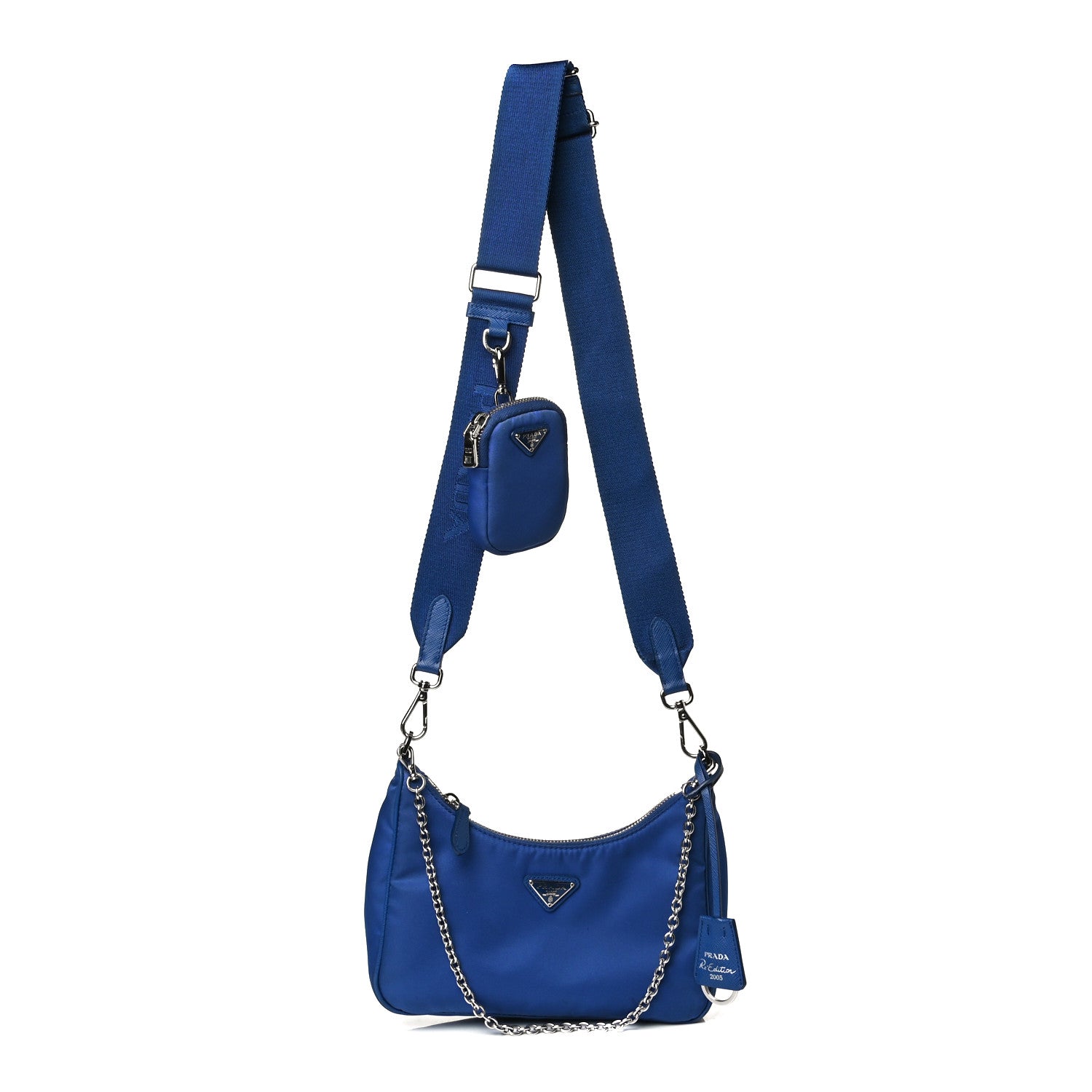 Prada Nylon Re-Edition 2005 Shoulder Bag Indaco 1 of 17