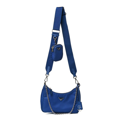 Prada Nylon Re-Edition 2005 Shoulder Bag Indaco 1 of 17