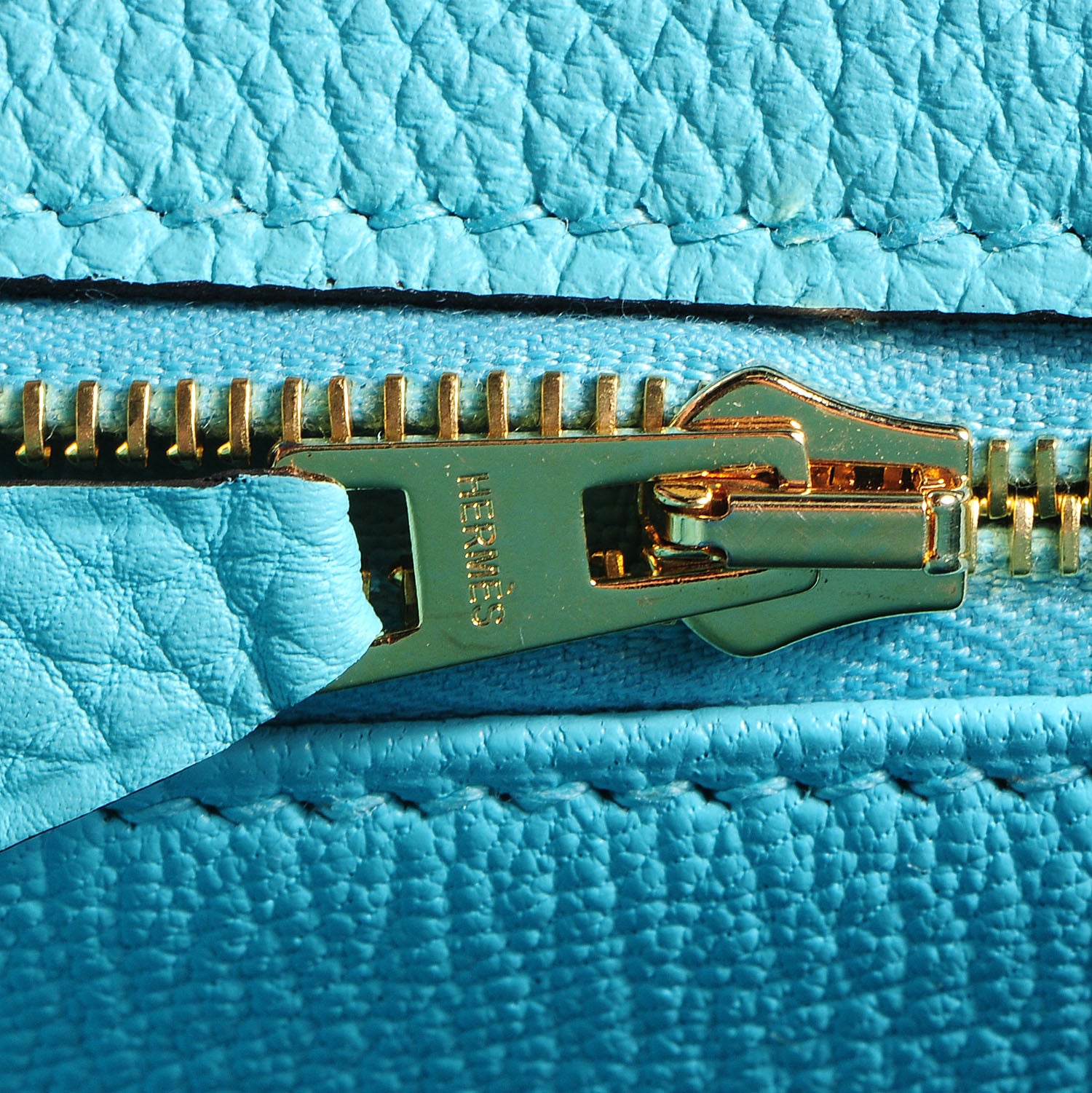 Hermes Togo Kelly Retourne 32 Bleu Atoll 19 of 28