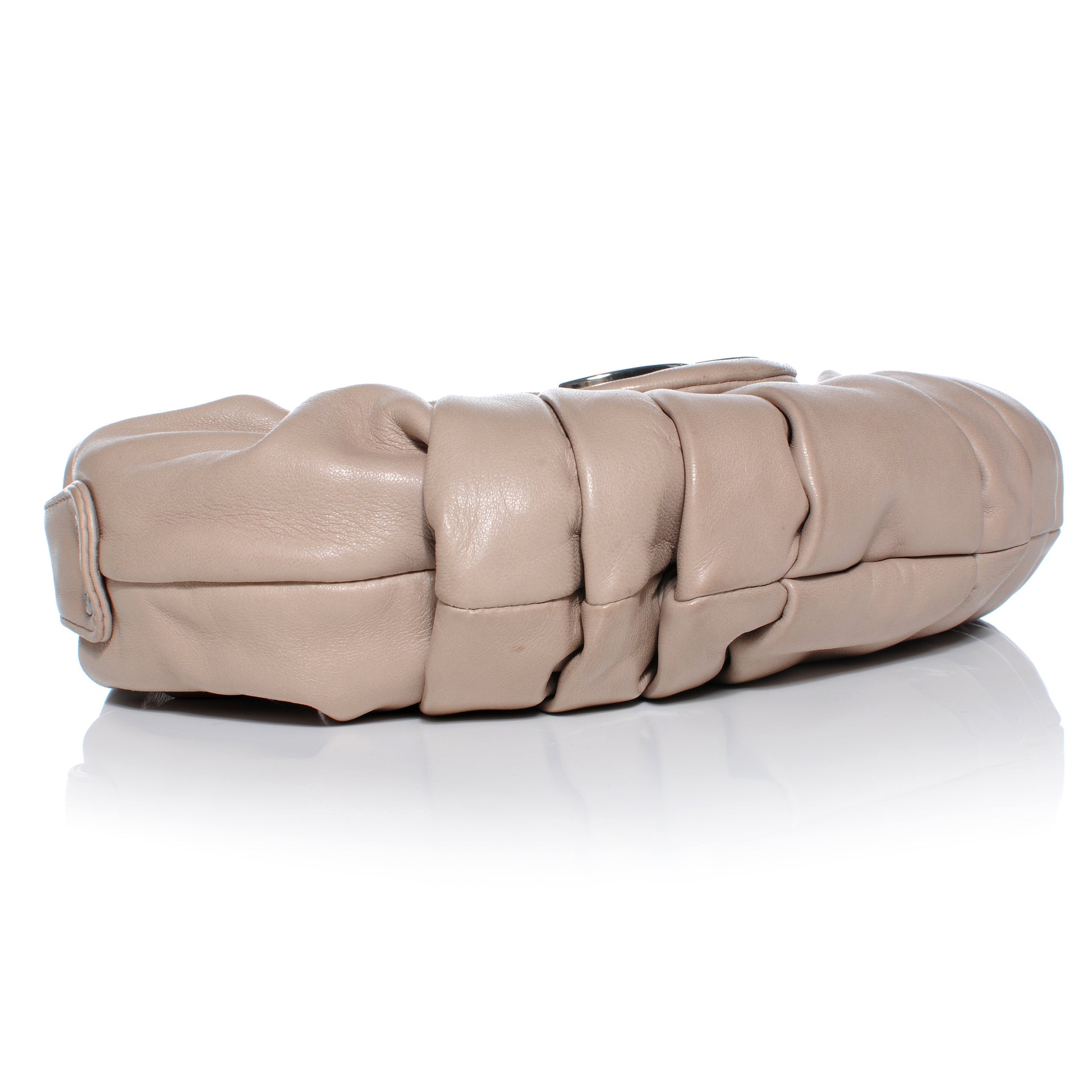 Chanel Lambskin Pleated Flap Bag Taupe 4 of 7