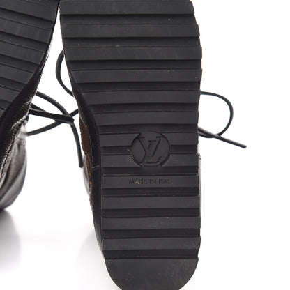 Louis Vuitton Calfskin Monogram Eldorado Desert Boot 36 Black 8 of 11