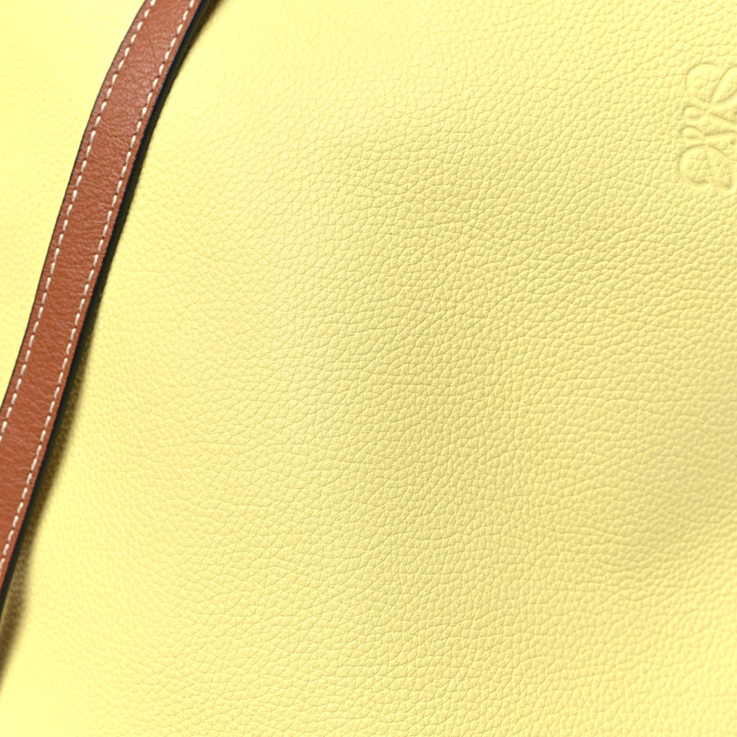 Loewe Calfskin Raffia Gate Bucket Bag Tan Light Yellow 8 of 10