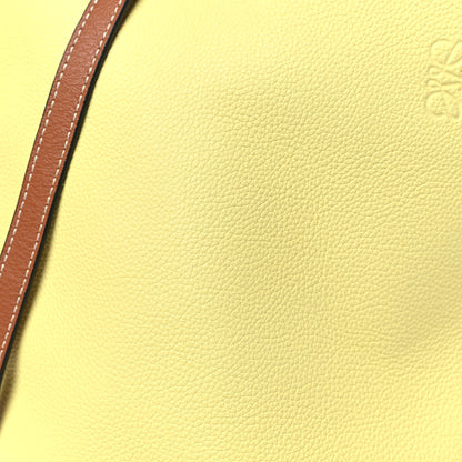 Loewe Calfskin Raffia Gate Bucket Bag Tan Light Yellow 8 of 10