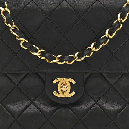 Chanel Lambskin Quilted Small Single Flap Black 9 of 14
