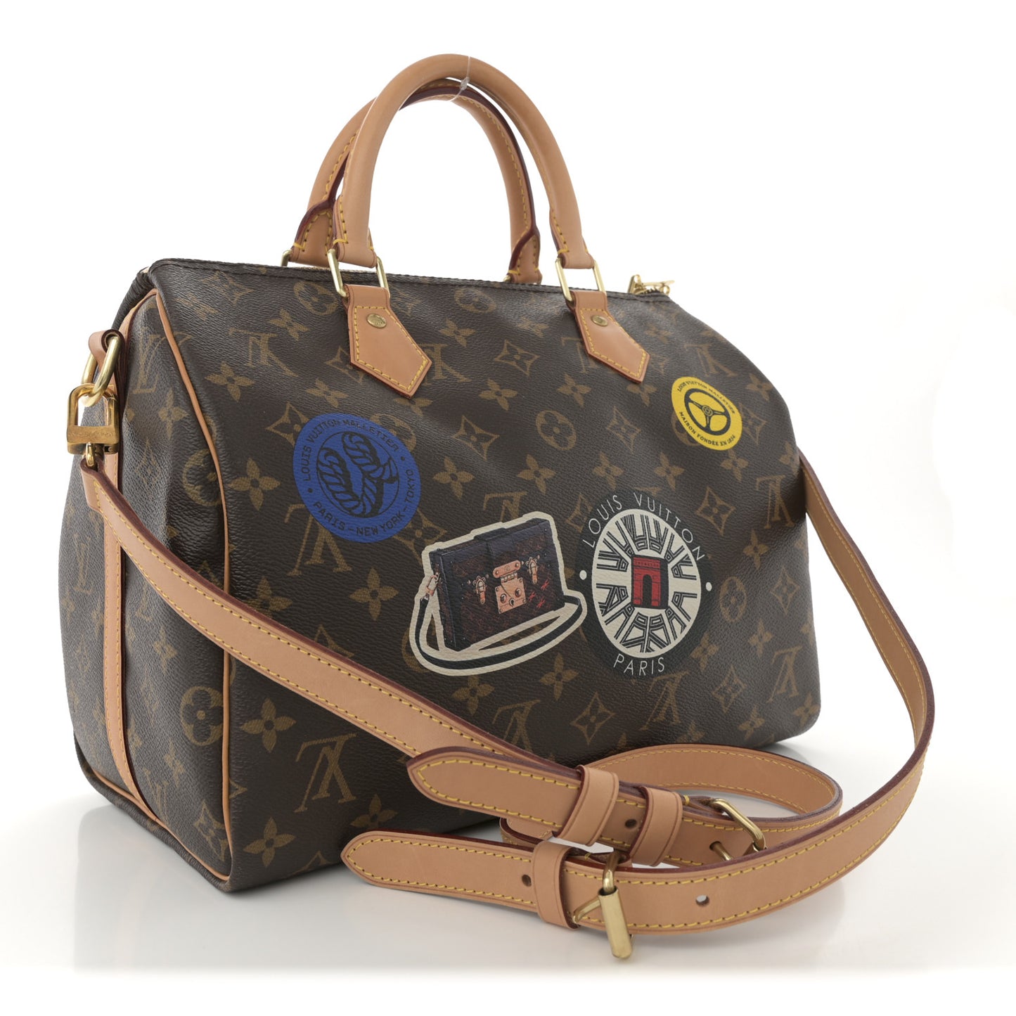 Monogram World Tour Speedy Bandouliere 30