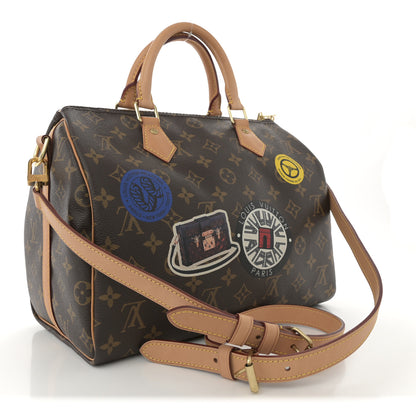 Louis Vuitton Monogram World Tour Speedy Bandouliere 30 3 of 11