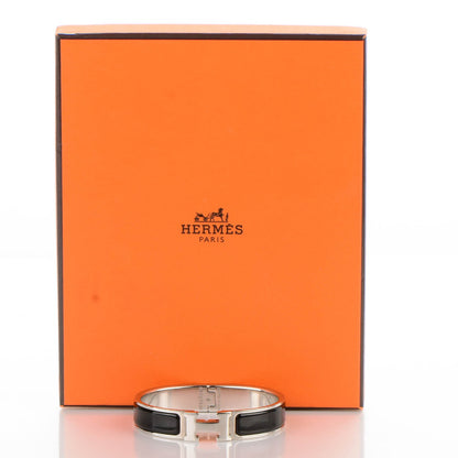 Hermes Enamel Narrow Clic Clac H Bracelet PM Black 5 of 5