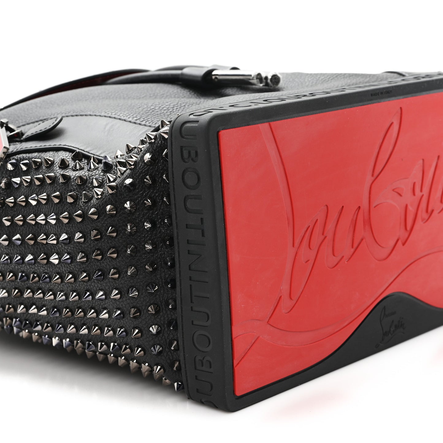 Calfskin Spiked Explorafunk Backpack Black