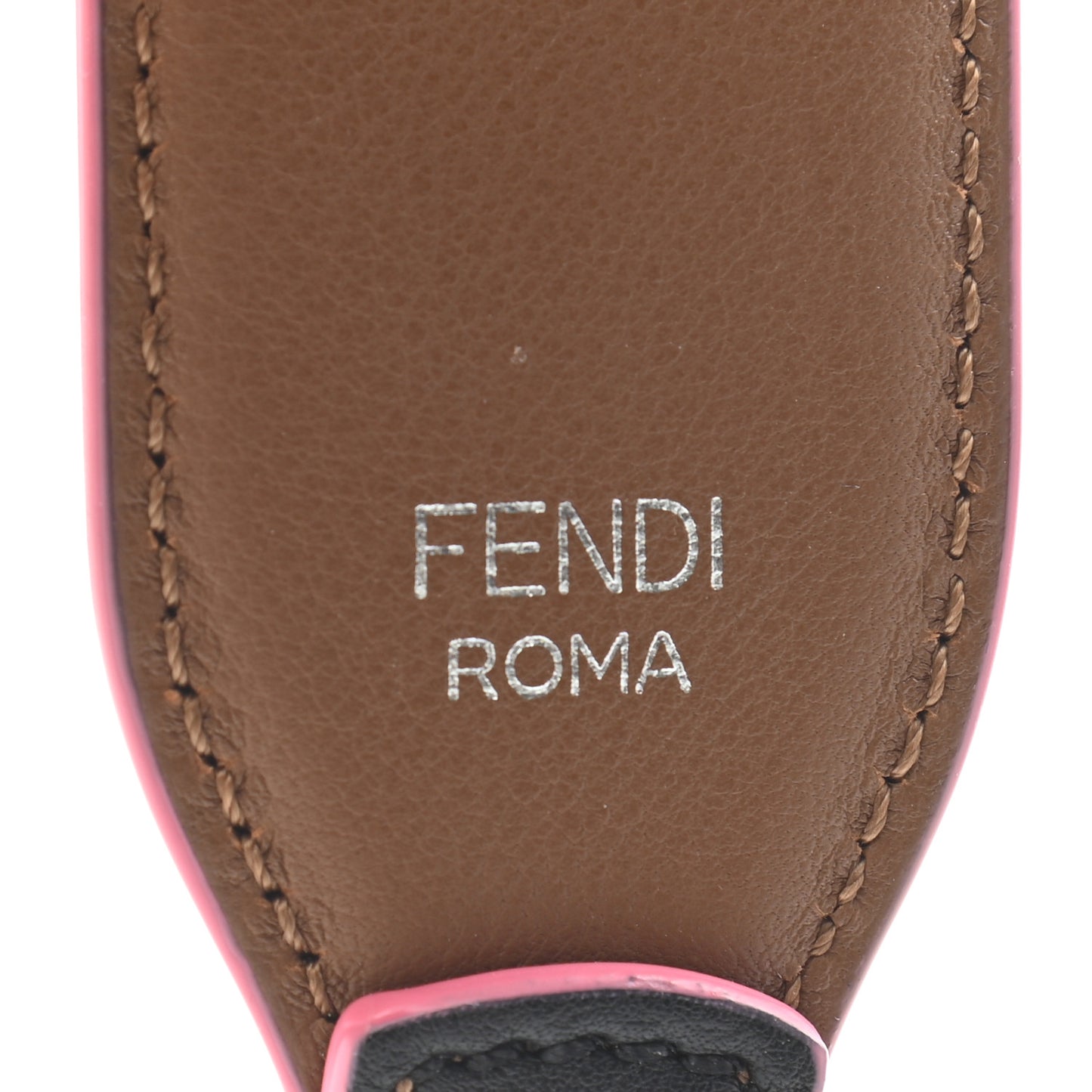 Vitello Dolce Plexiglass Bi-Color Studded Strap You Black Brownie Multicolor