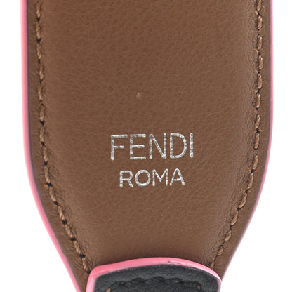 Fendi Vitello Dolce Plexiglass Bi-Color Studded Strap You Black Brownie Multicolor 3 of 3