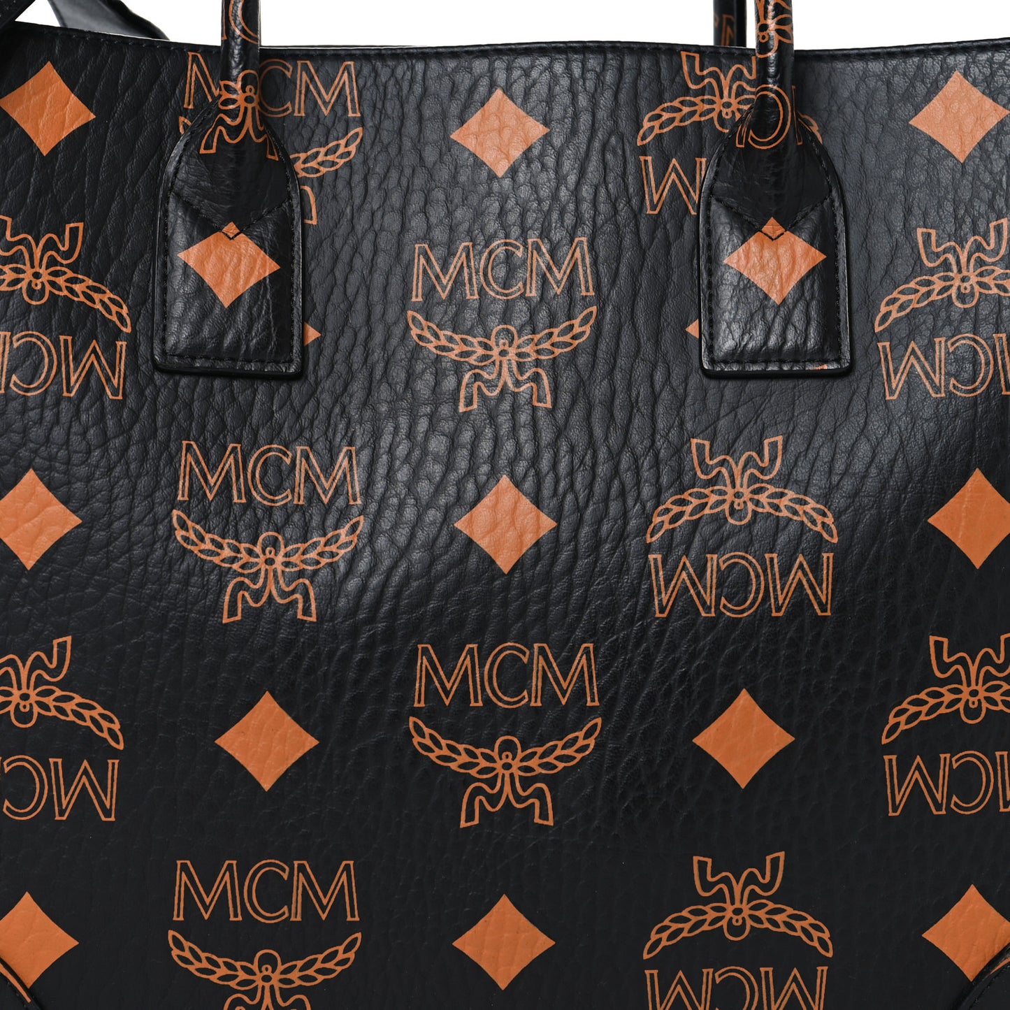 Visetos Maxi Large Munchen Tote Black Cognac