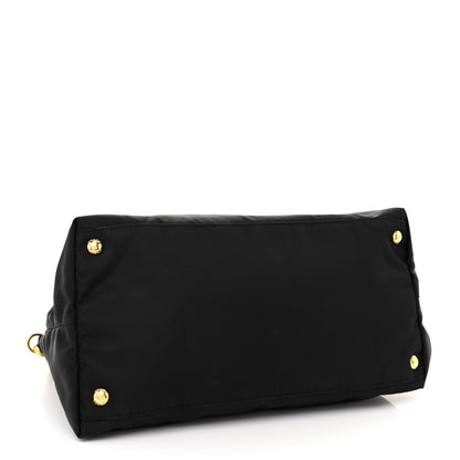 Prada Tessuto Nylon Saffiano Tote Black 4 of 13