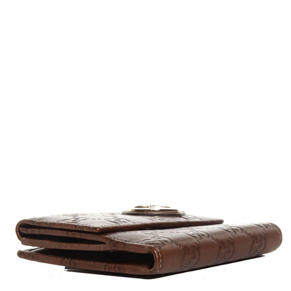Gucci Guccissima Lovely French Flap Wallet Bronze 4 of 8