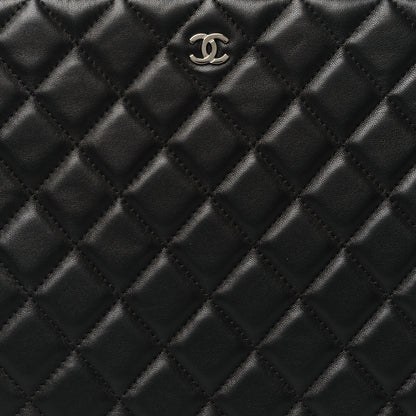 Chanel Lambskin Quilted Medium Cosmetic Case Black 8 of 11