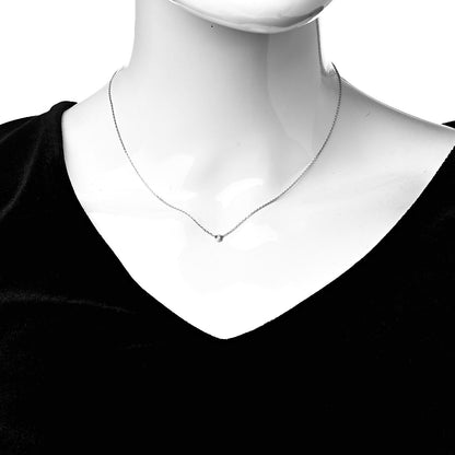Cartier 18K White Gold Diamond XS D'Amour Pendant Necklace 2 of 6