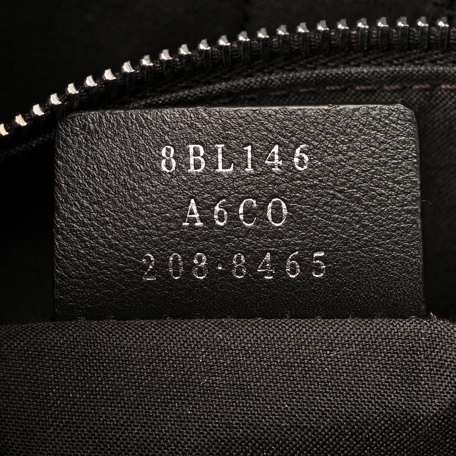 Fendi Vitello Dolce Bi-Color FF 1974 Embossed Medium By The Way Boston Bag White Ice Maya Black 7 of 13