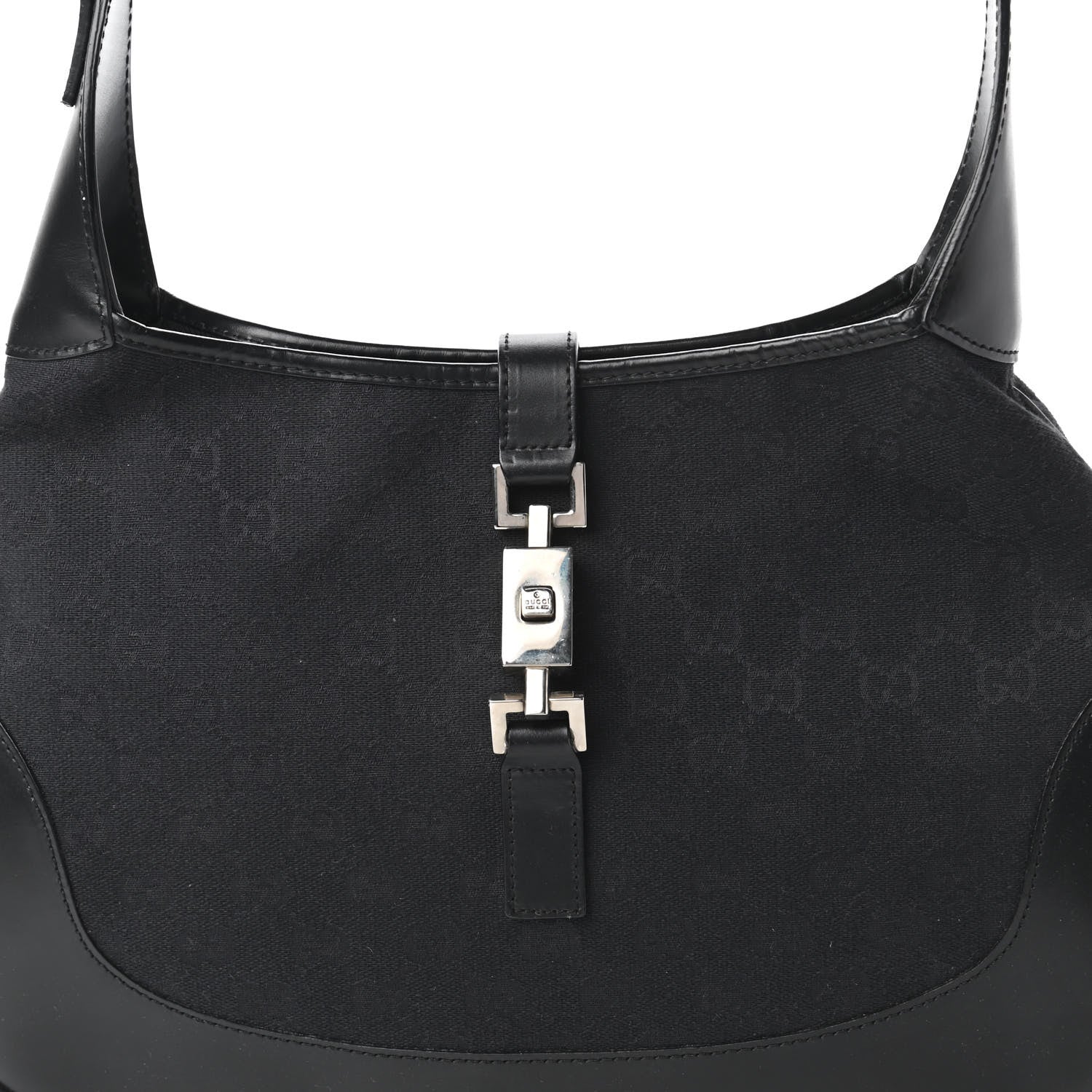 Gucci Monogram Small Jackie O Hobo Black 10 of 10
