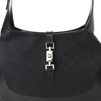 Gucci Monogram Small Jackie O Hobo Black 10 of 10