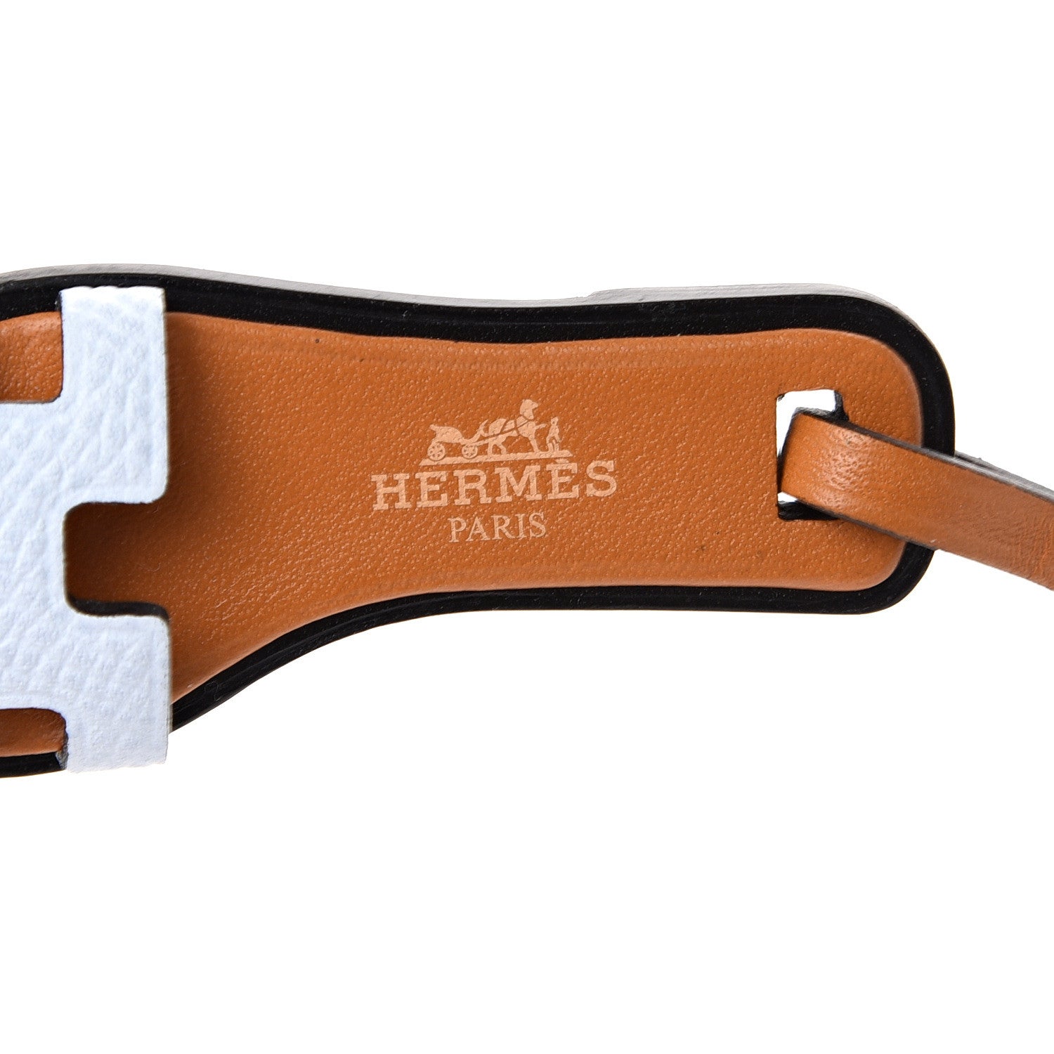 Hermes Epsom Butler Calfskin Hunter Oran Nano Bag Charm Bleu Brume 3 of 5