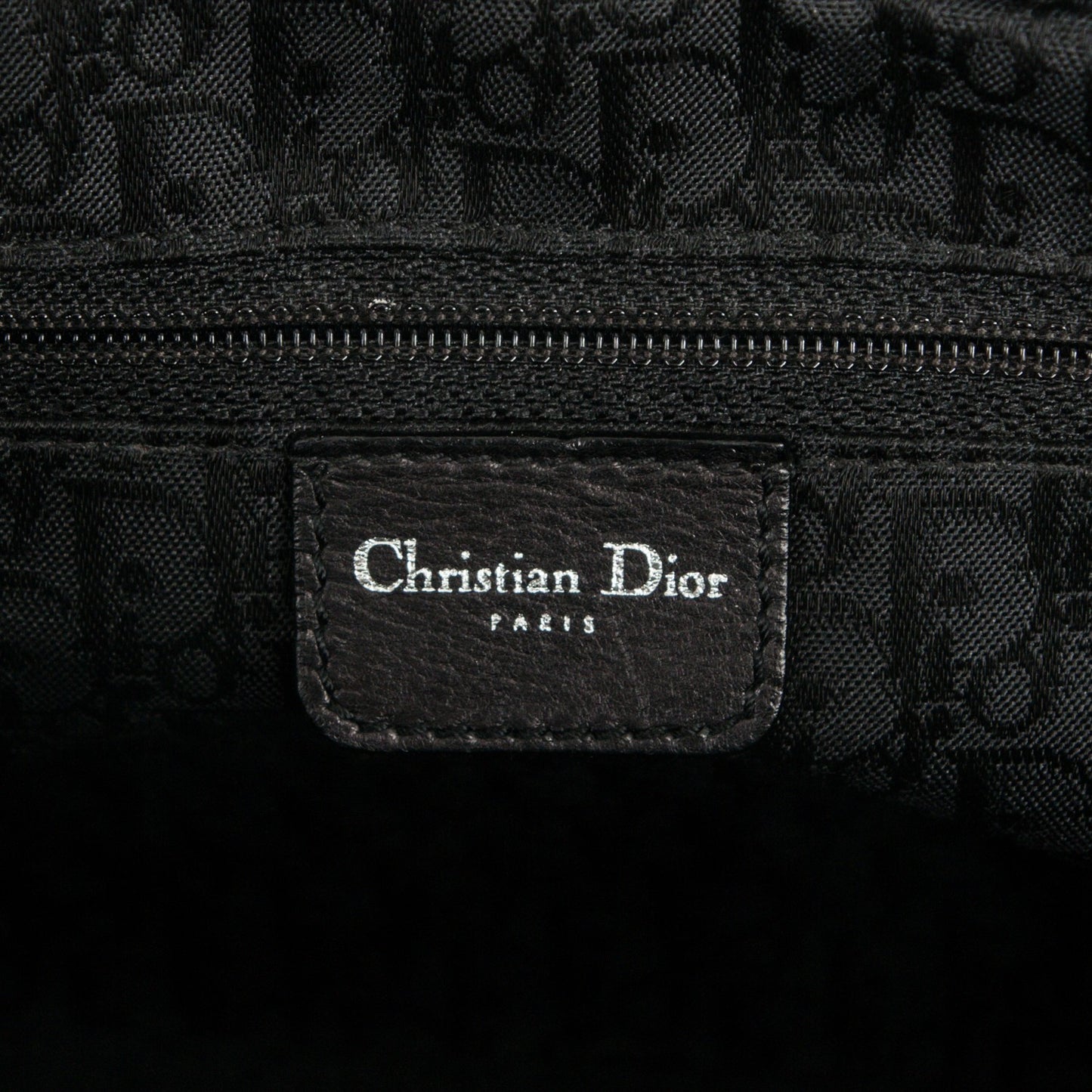 Calfskin Cannage Stitched Large East West Lady Dior Black