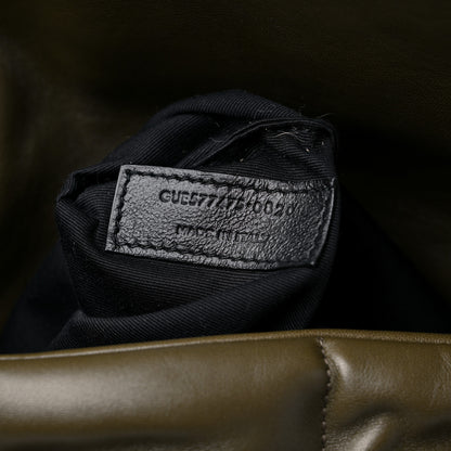 Saint Laurent Lambskin Quilted Medium Loulou Puffer Monogram Chain Satchel Seaweed 8 of 12