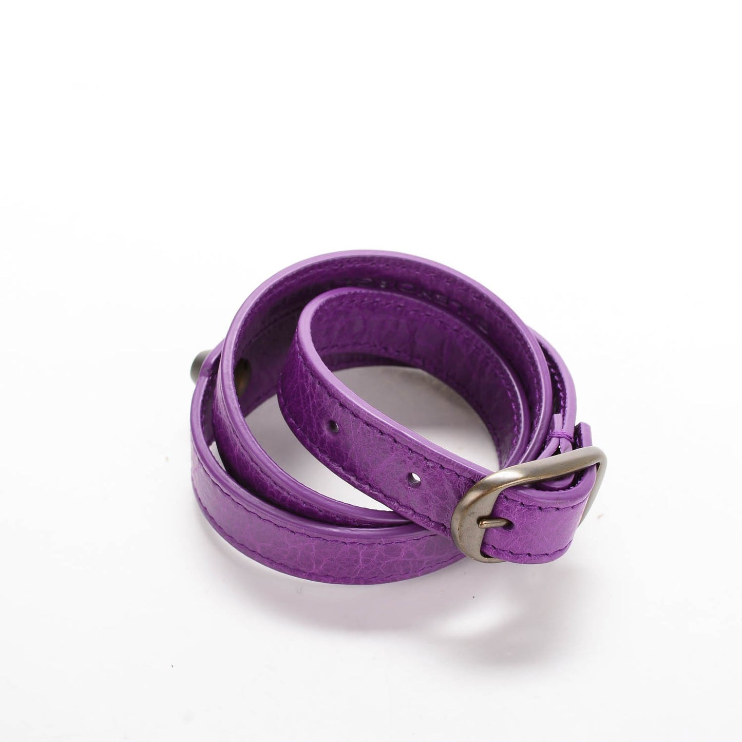 Agneau Arena Classic Hardware Double Tour Bracelet S Ultraviolet