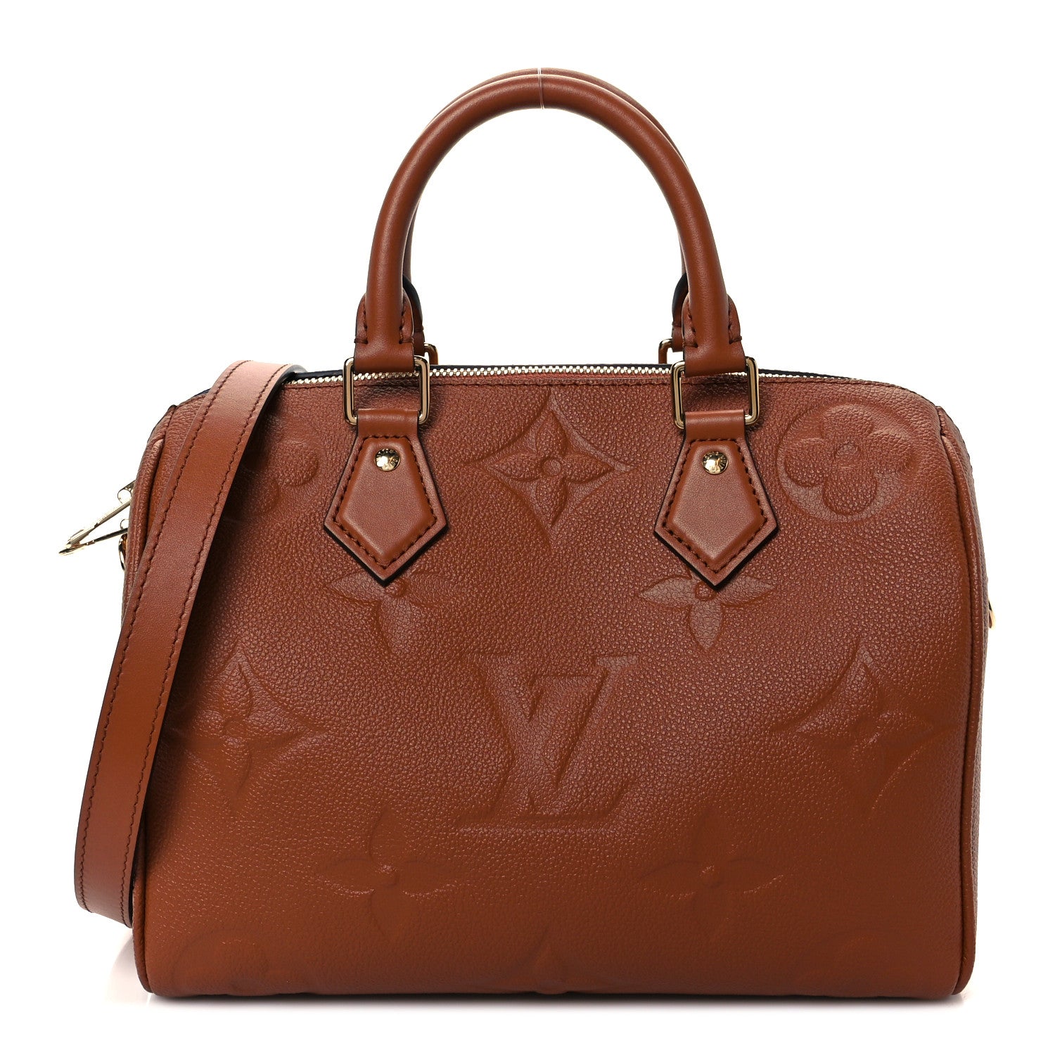 Louis Vuitton Empreinte Monogram Giant Speedy Bandouliere 25 Cognac 2 of 23