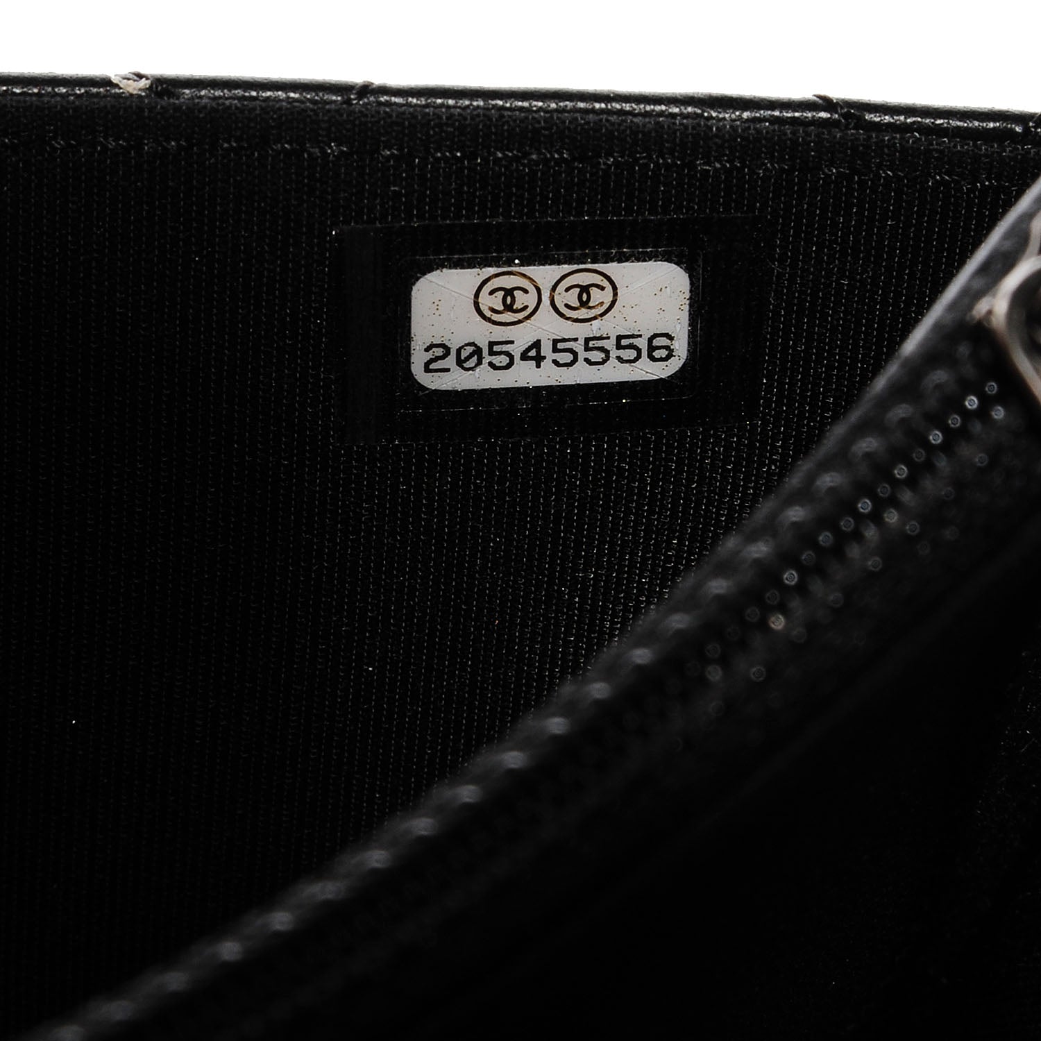 Chanel Lambskin Quilted Boy Wallet On Chain WOC Black 9 of 10
