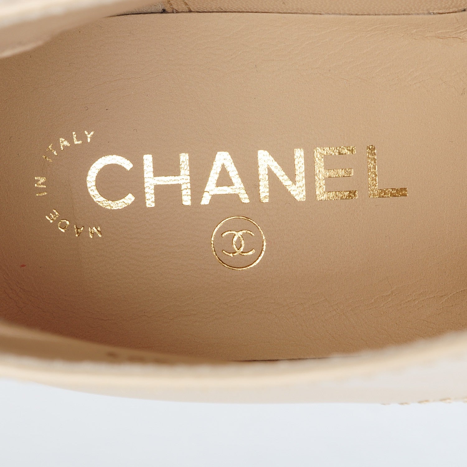 Chanel Calfskin Lace Up CC Boots 40.5 Beige 8 of 10