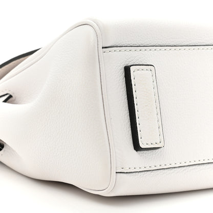 Versace Grained Calfskin Small La Medusa Top Handle Bag White 8 of 15