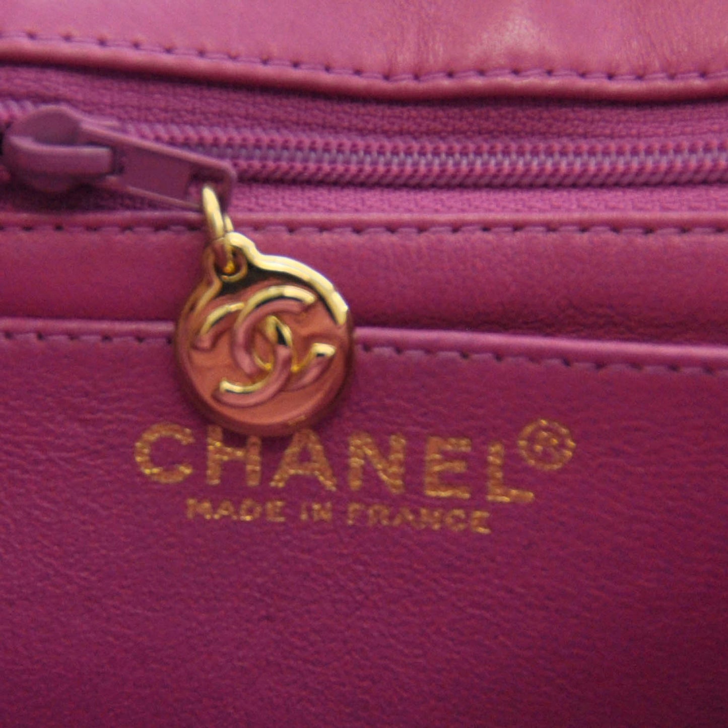 Lambskin Quilted Mini Flap Pink