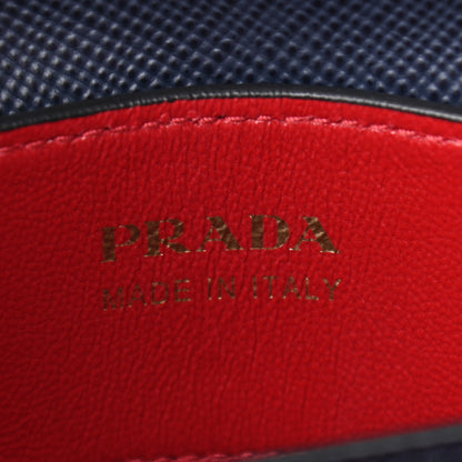 Prada Saffiano Cuir Medium Double Bag Baltico 6 of 13