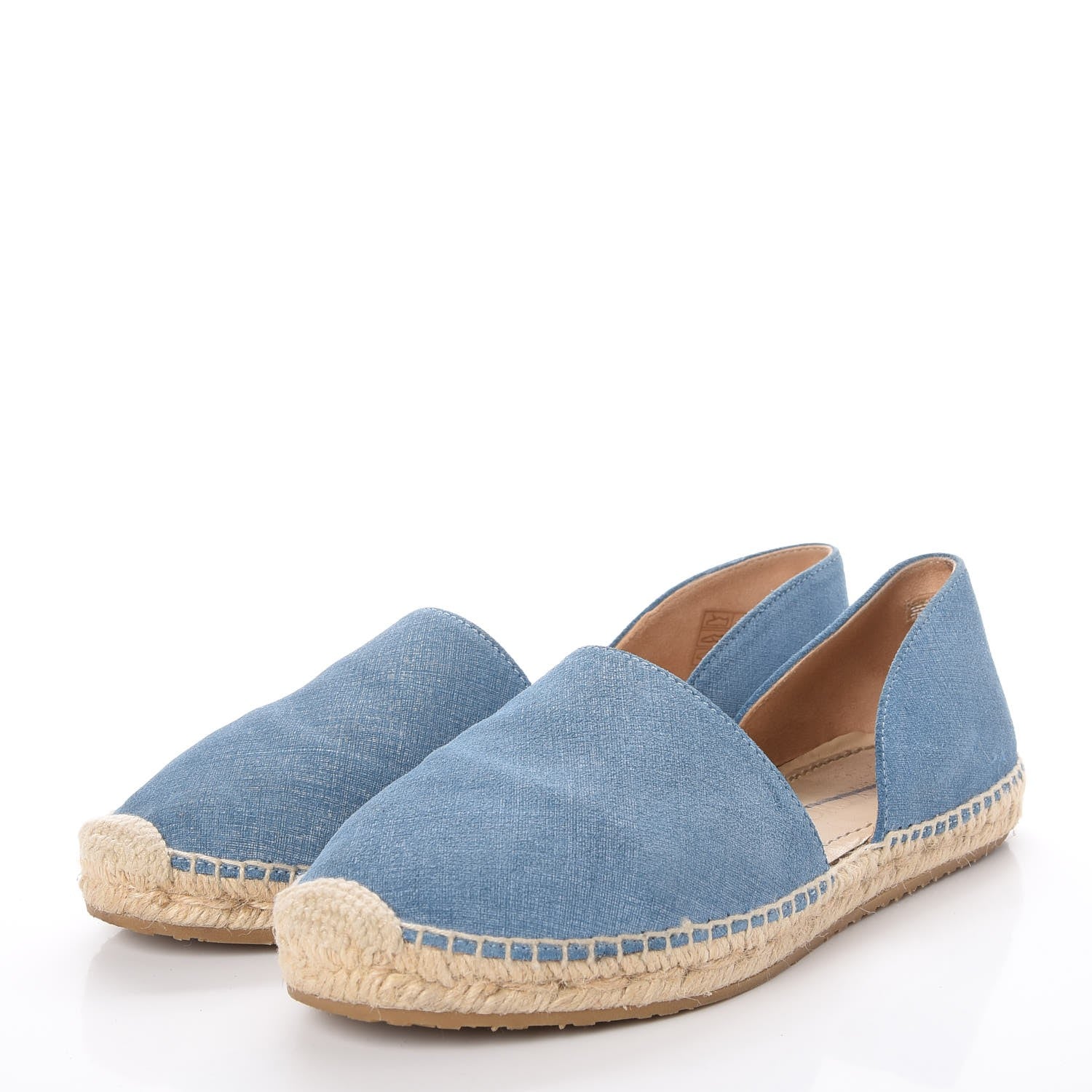 Jimmy Choo Denim Dreya D'Orsay Espadrilles 37 Blue 3 of 10