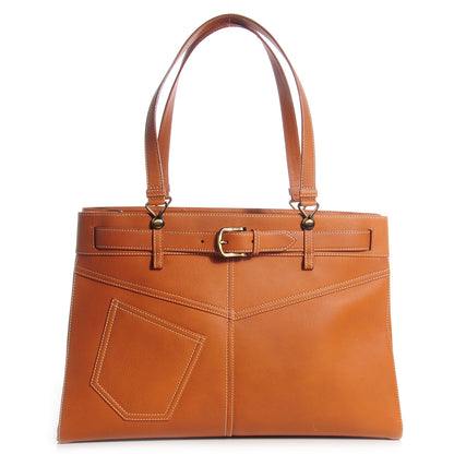 Christian Dior Leather Jeans Pocket Shoulder Bag Beige 1 of 7