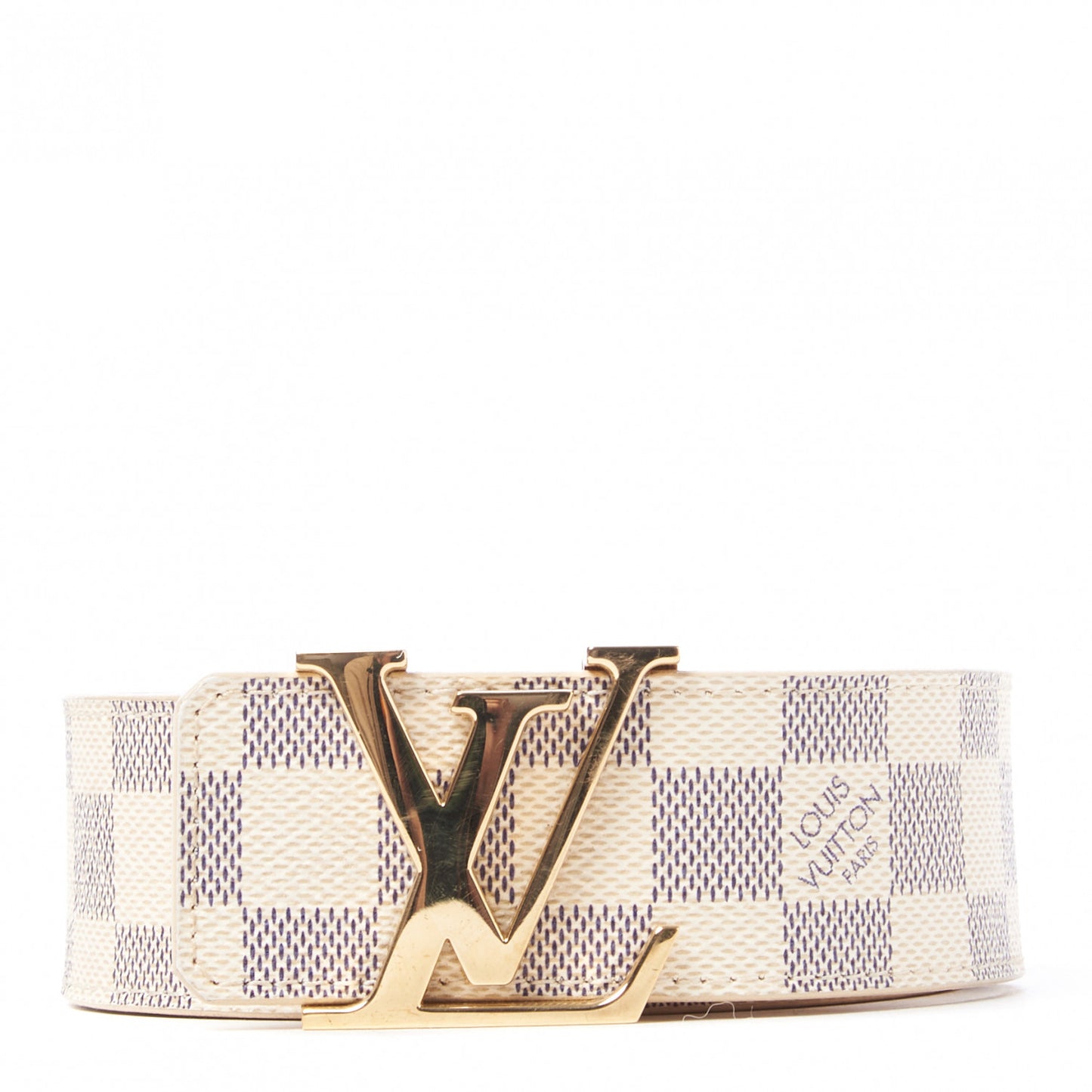 Damier Azur 40mm LV Initiales Belt 80 32
