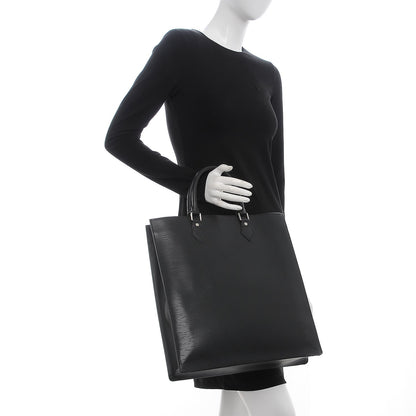 Louis Vuitton Epi Sac Plat GM Black 2 of 6