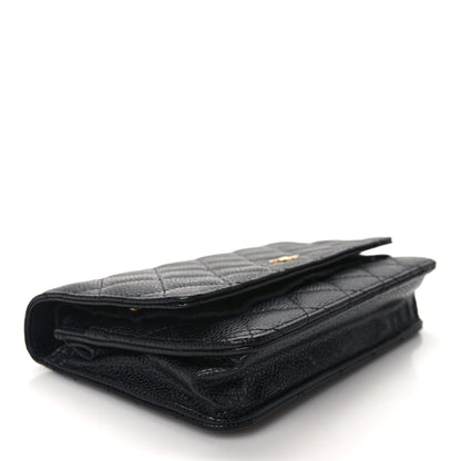 Chanel Caviar Quilted Wallet on Chain WOC Black 4 of 12