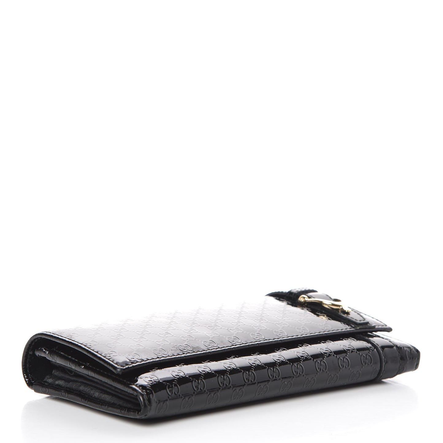 Patent Microguccissima Nice Wallet Black