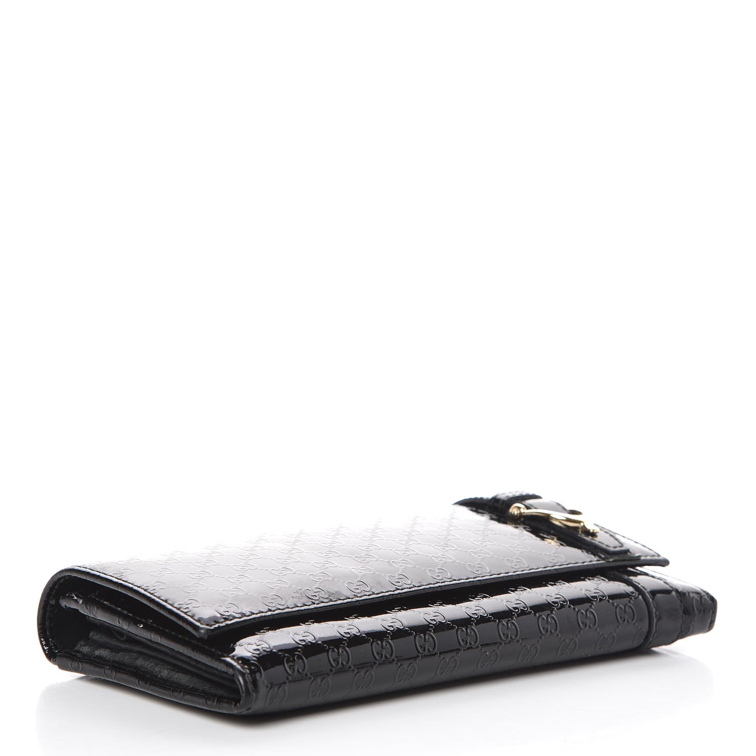 Gucci Patent Microguccissima Nice Wallet Black 4 of 12