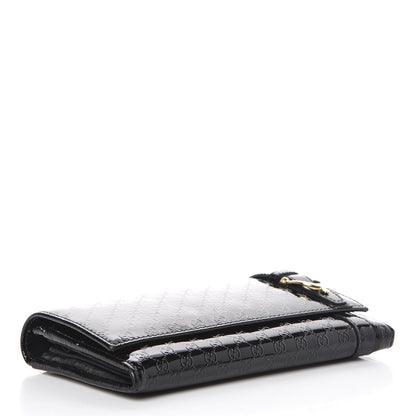 Gucci Patent Microguccissima Nice Wallet Black 4 of 12