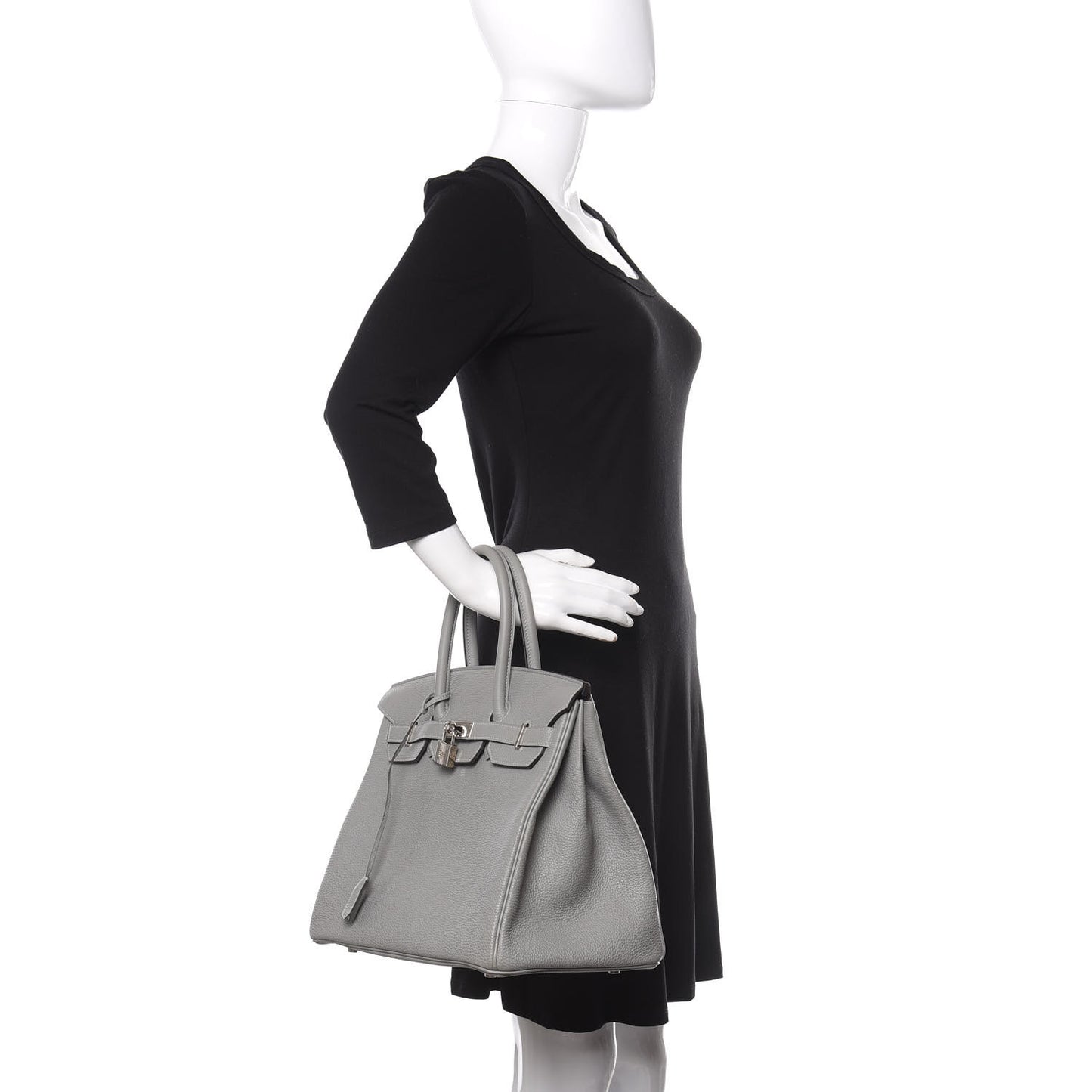 Togo Bi-Color Birkin 35 Gris Mouette Bleu Agate