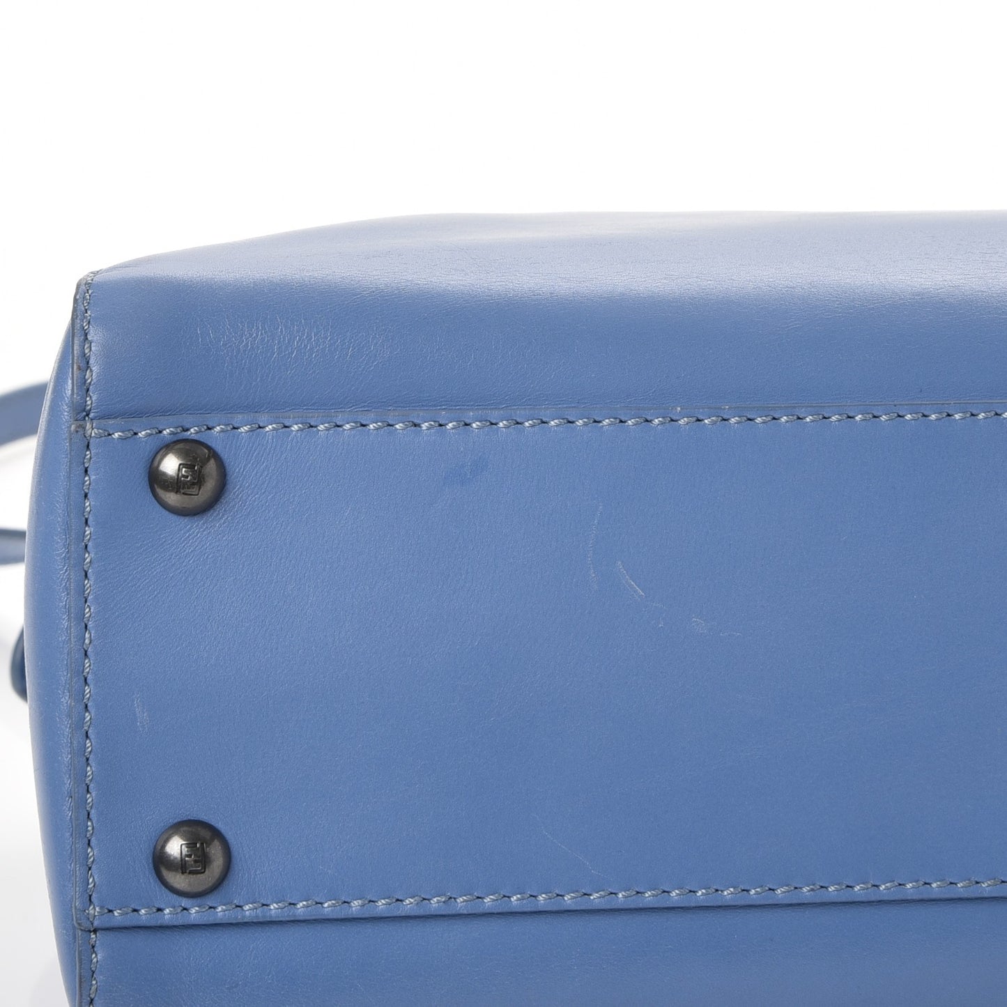 Vitello Suede Medium Peekaboo Iconic Satchel Ortensia Black