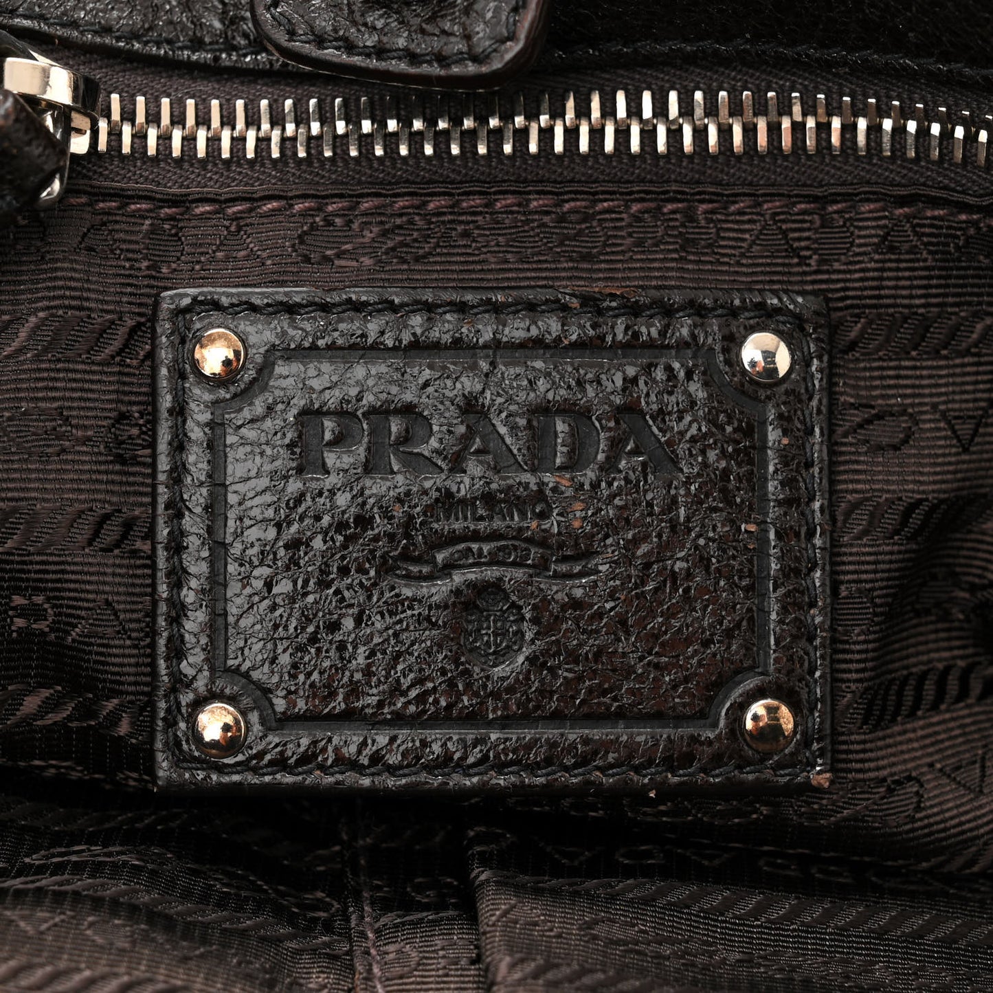 Cervo Lux Chain Shoulder Bag Ebano