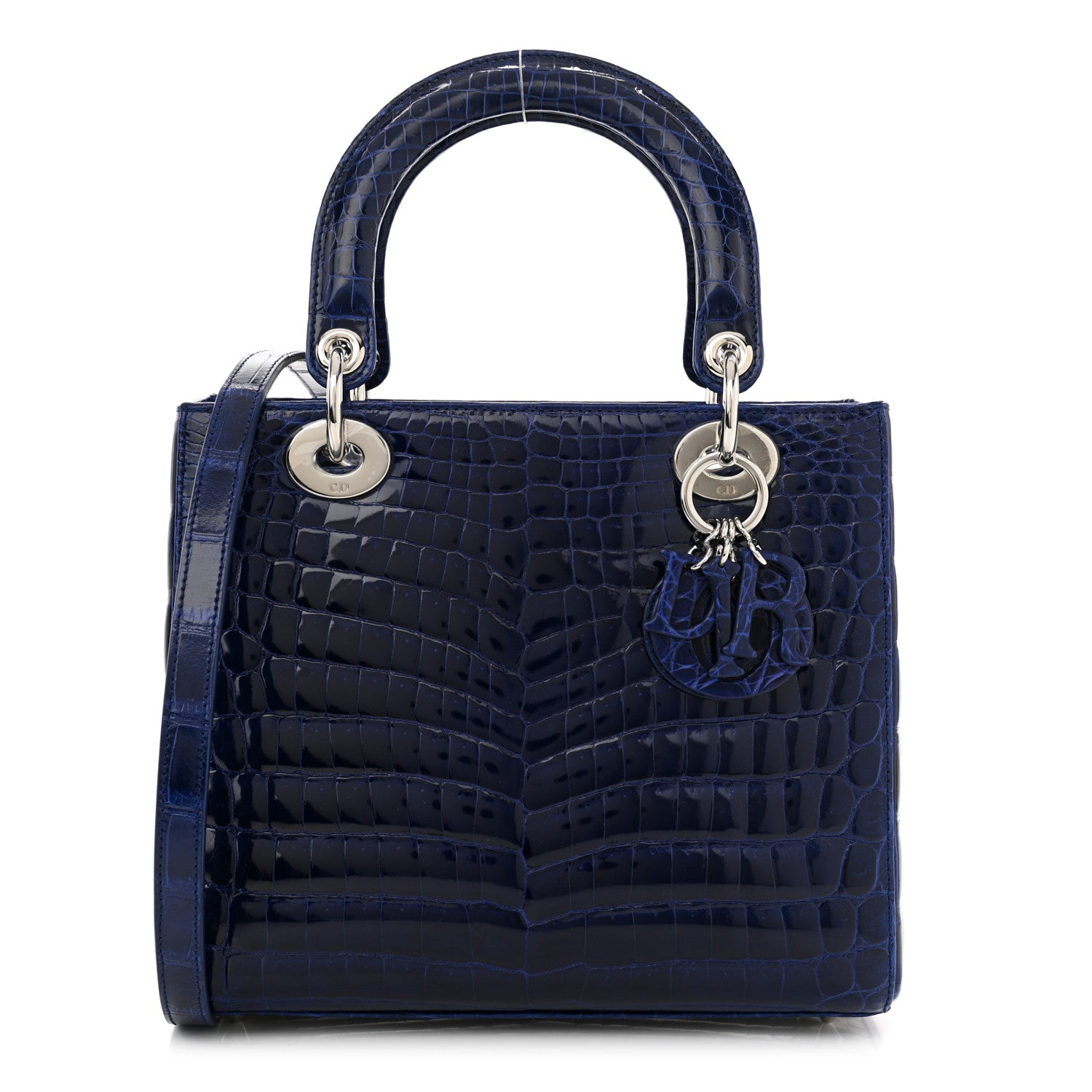 Christian Dior Alligator Medium Lady Dior Blue Roi 1 of 10